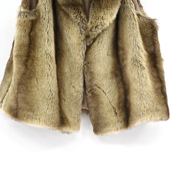 FENN WRIGHT MANSON Faux Fur Vest Brown/Blond SZ M - Picture 4 of 7